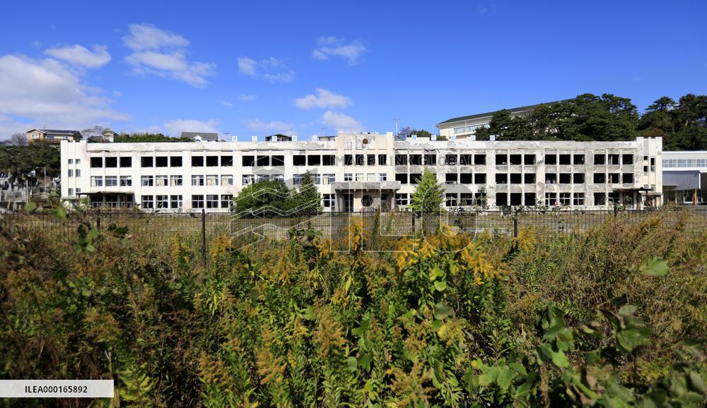 Tsunami-hit school in northeastern Japan