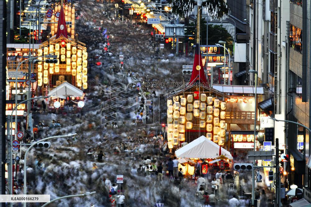Yoiyama festival in Kyoto