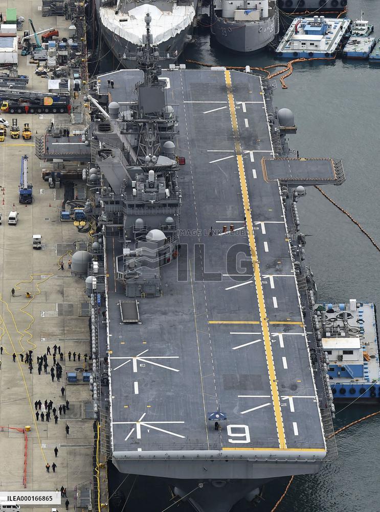 New U.S. amphibious assault ship deployed in Sasebo