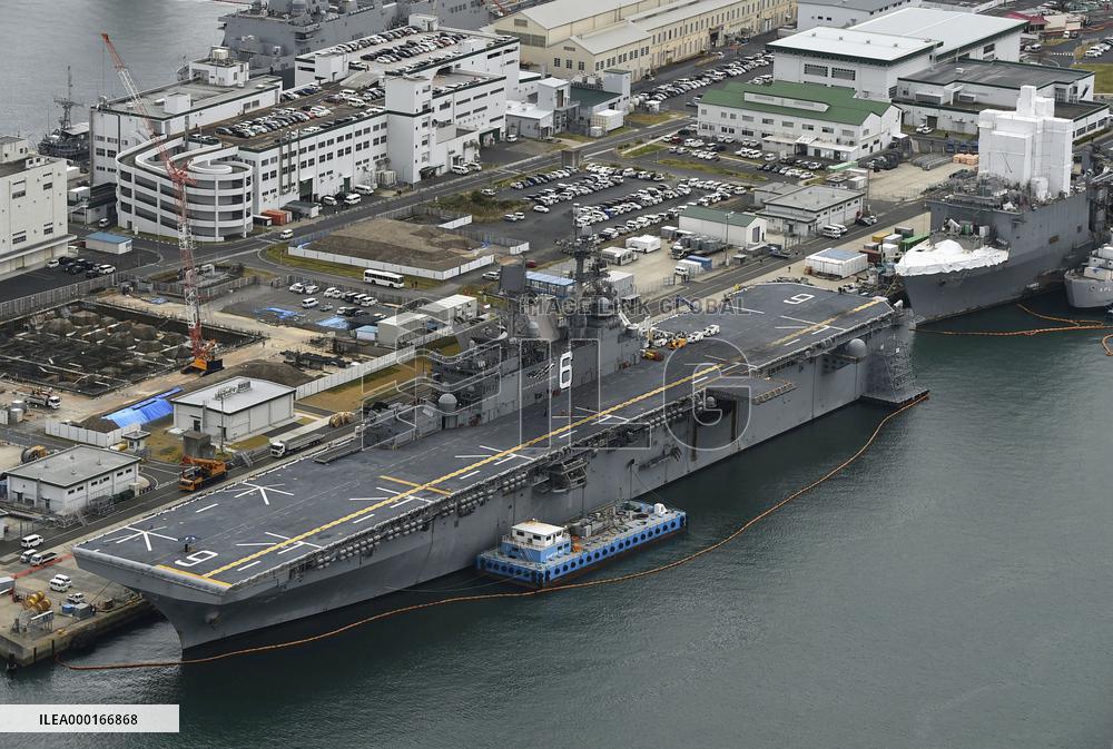 New U.S. amphibious assault ship deployed in Sasebo