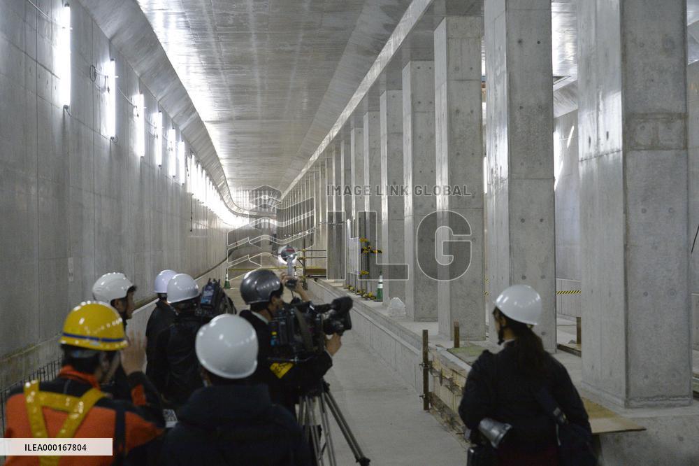 New station under construction in Osaka