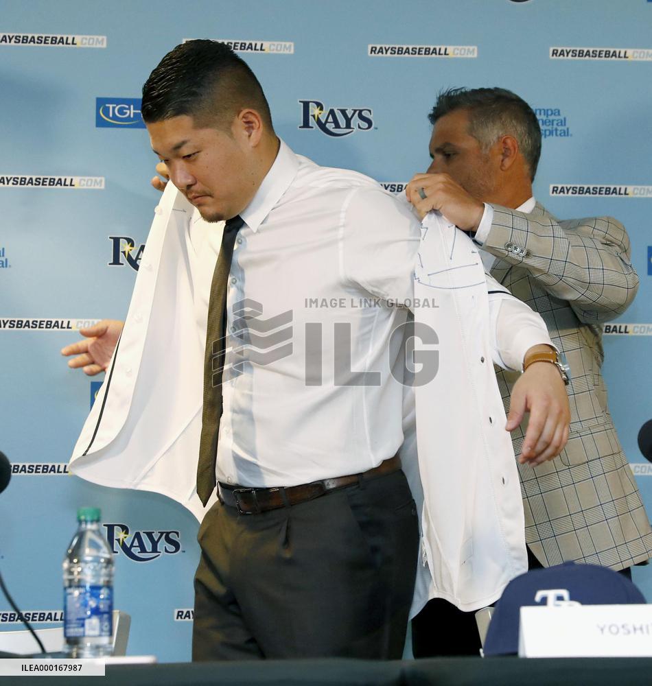 Baseball: Yoshitomo Tsutsugo joins Rays