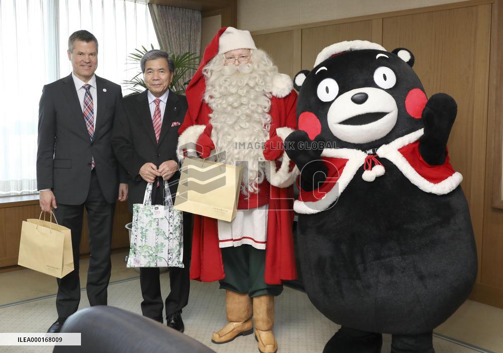 Santa Claus visits southwestern Japan prefecture