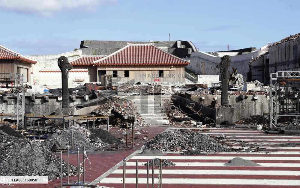 1 and half months after Shuri Castle fire