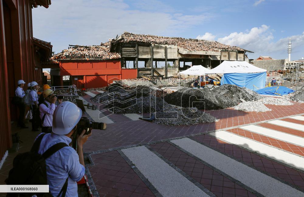 1 and half months after Shuri Castle fire