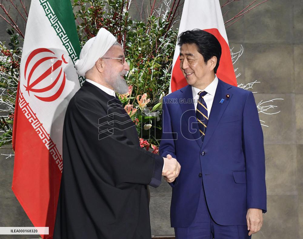 Iranian Pres. Rouhani in Japan