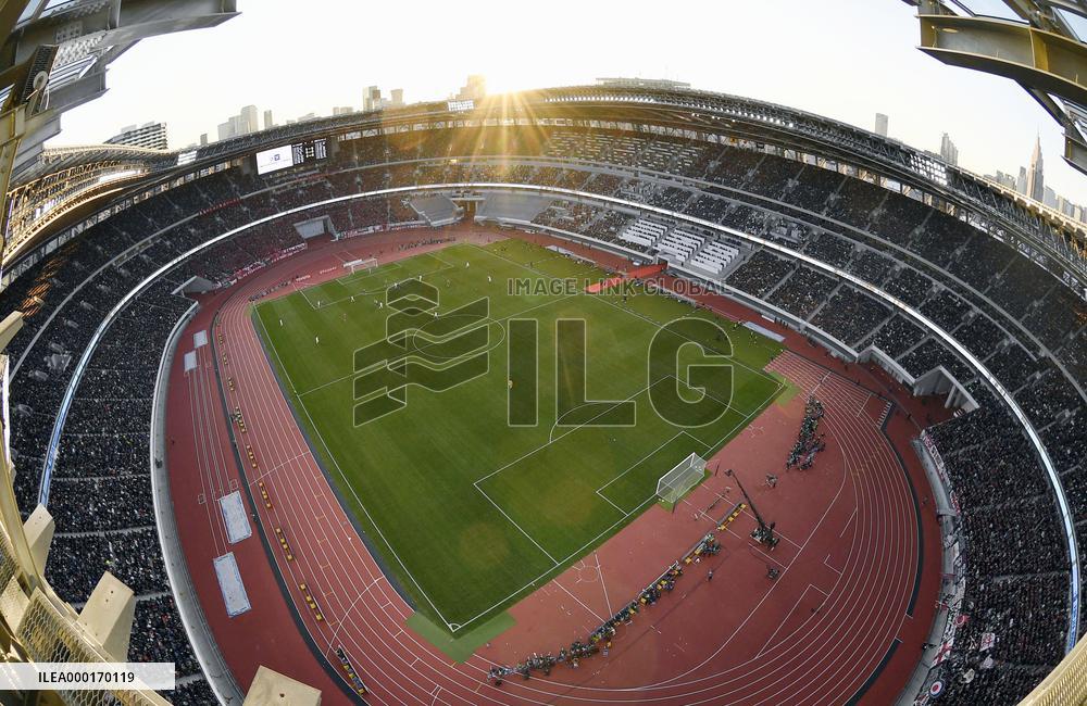 1st sporting event at new National Stadium
