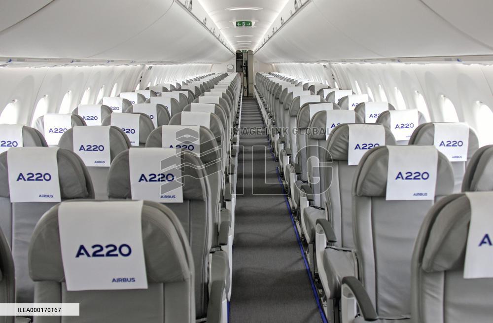 New Airbus A220 jetliner