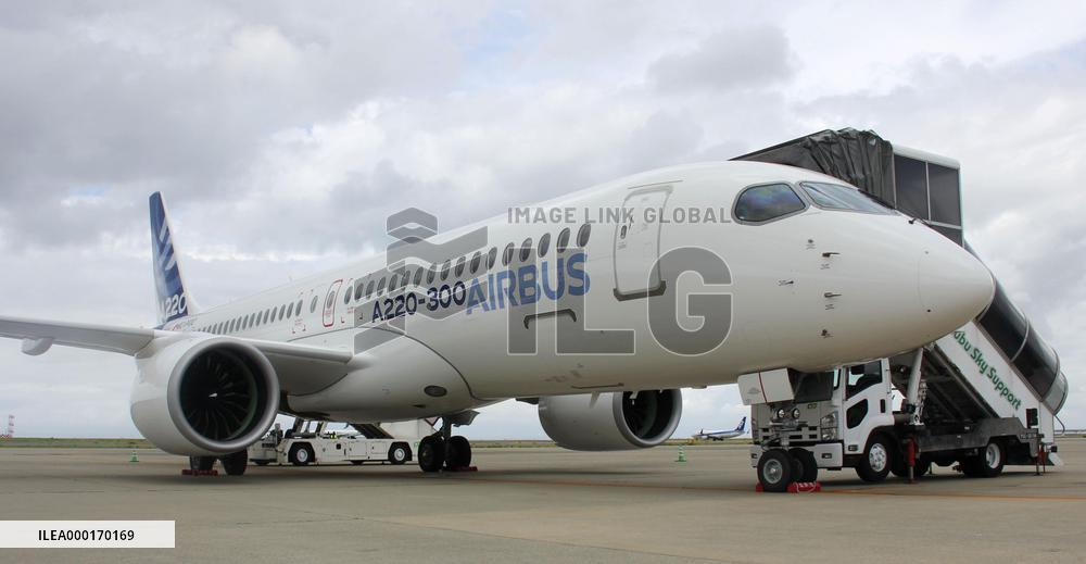 New Airbus A220 jetliner