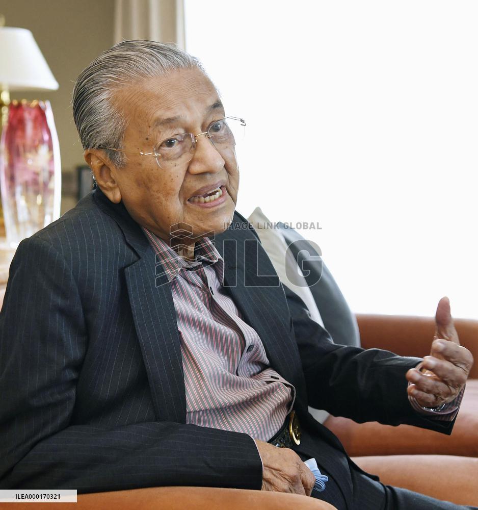 Malaysian PM Mahathir in Japan