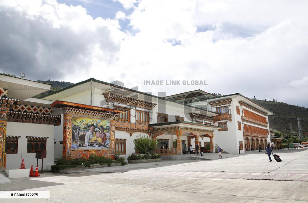Paro International Airport in Bhutan