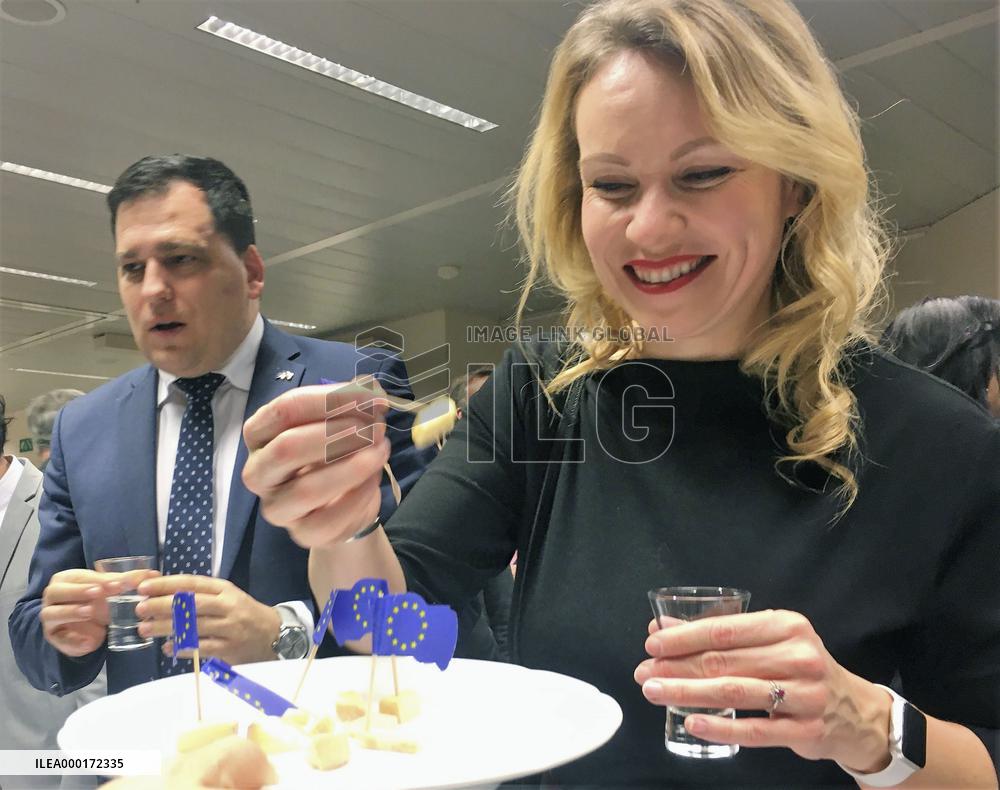 Reception marking 1st anniversary of Japan-EU FTA