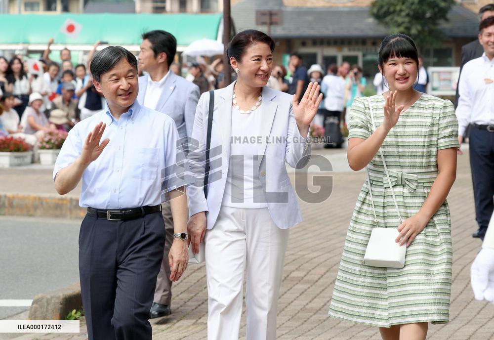 Japan imperial family on summer vacation
