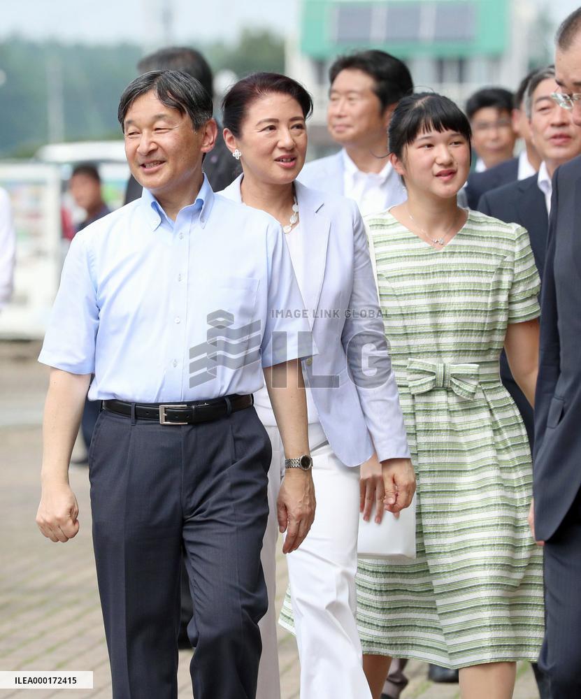 Japan imperial family on summer vacation