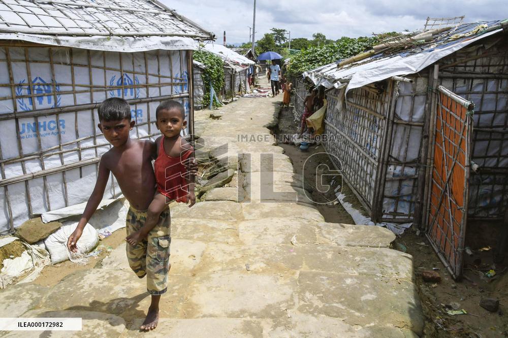 Rohingya refugee camp in Cox's Bazar, Bangladesh