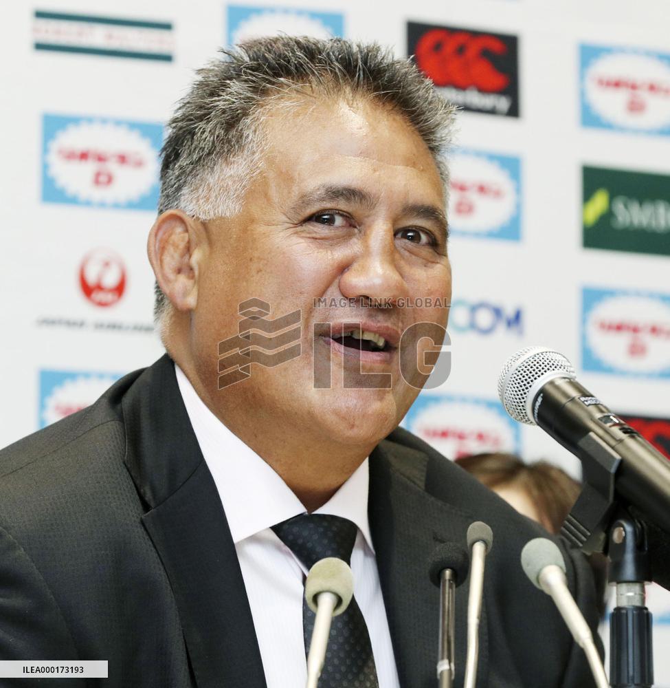 Rugby: Japan head coach Jamie Joseph