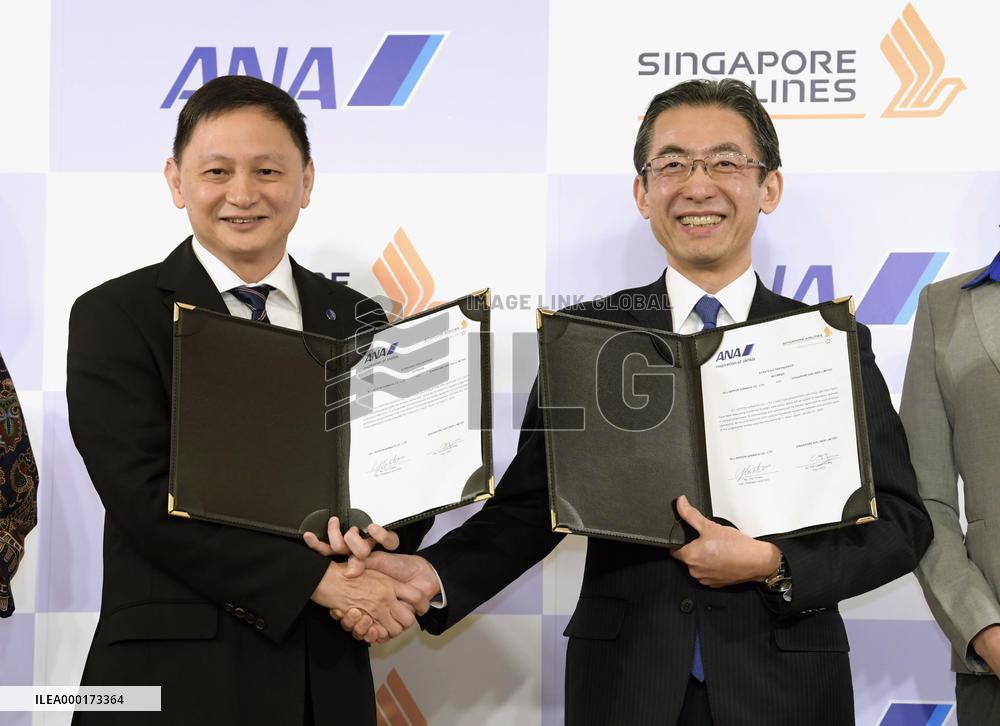 ANA, Singapore Airlines deepen partnership