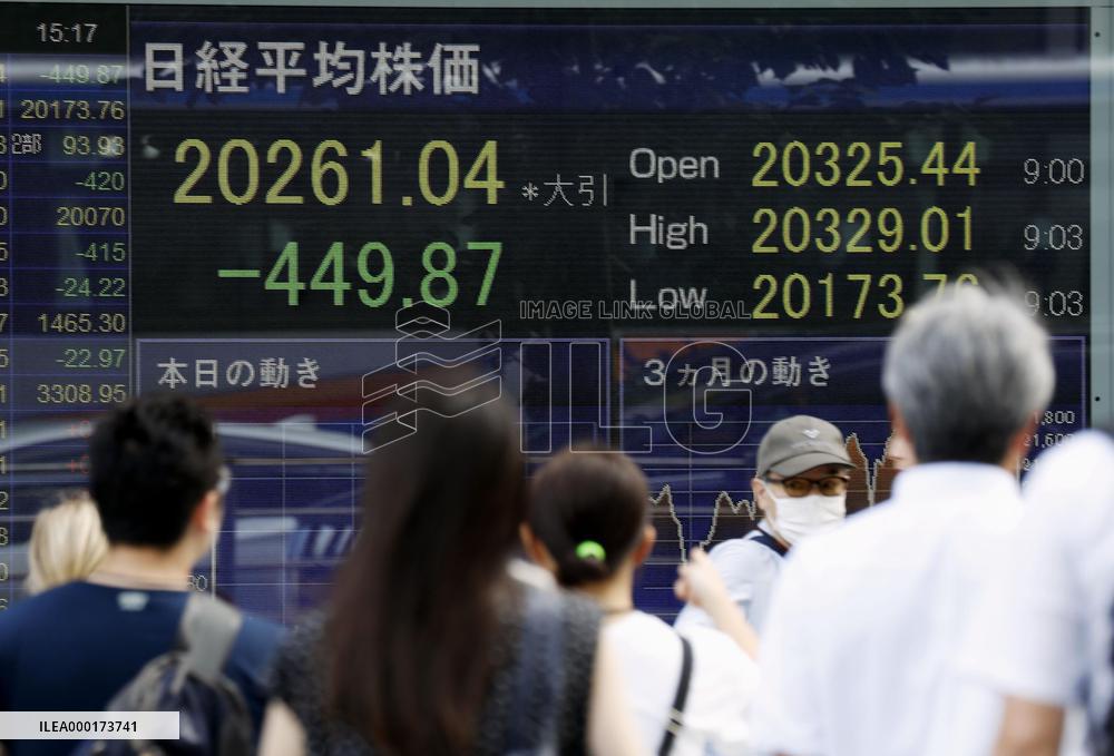 Tokyo stocks plunge