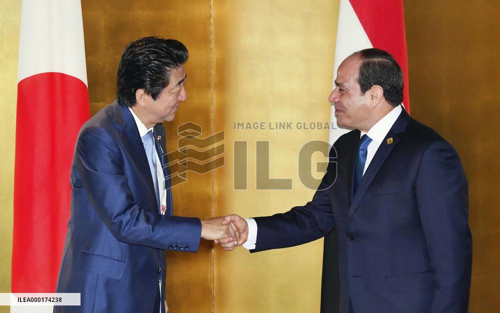 Japan, Egypt leaders meet in Yokohama