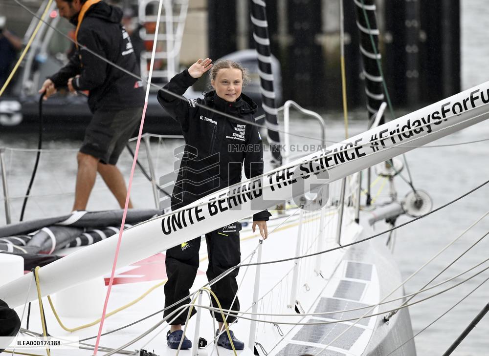 Teen climate activist Greta Thunberg in N.Y.