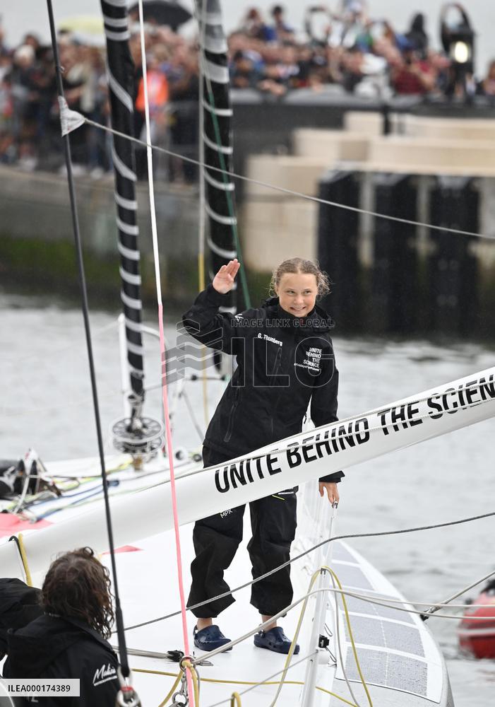 Teen climate activist Greta Thunberg in N.Y.