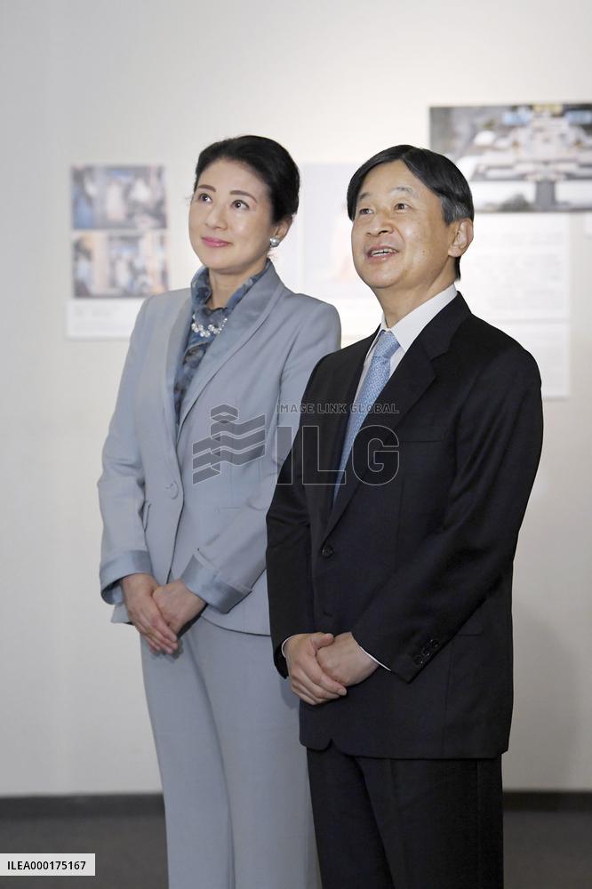 Japanese Emperor at exhibition