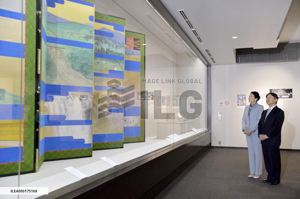 Japanese Emperor at exhibition