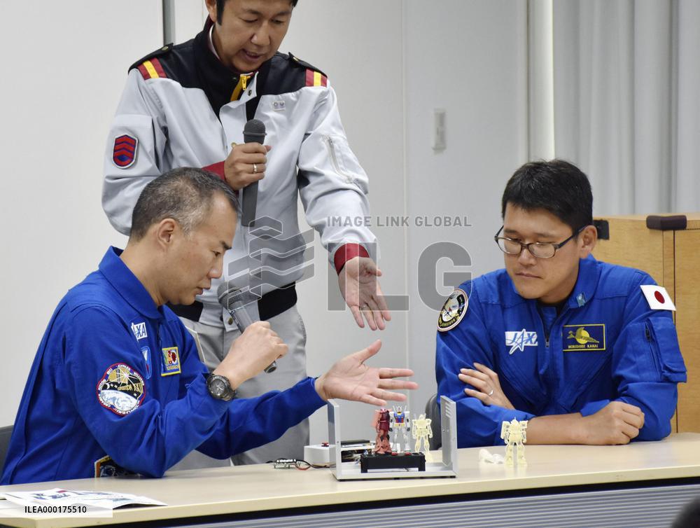 Model anime robots into space