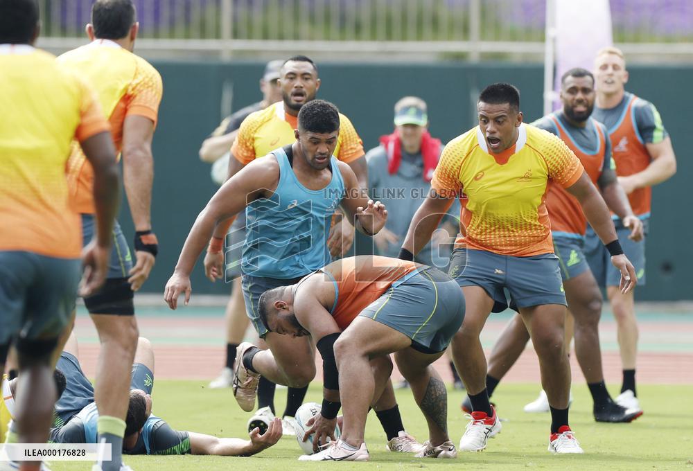 Rugby: Australia training for World Cup