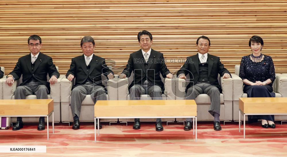Japan PM Abe's Cabinet reshuffle