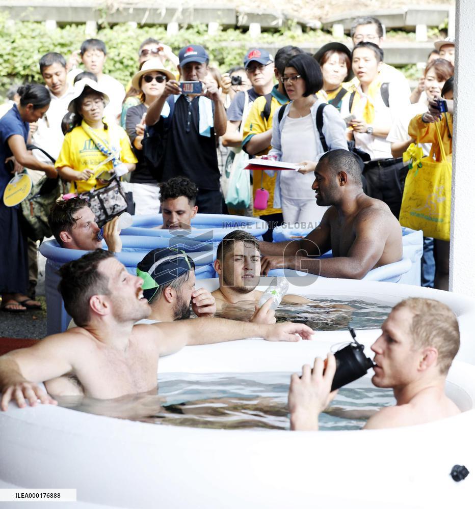 Rugby: Australia's World Cup team in Japan