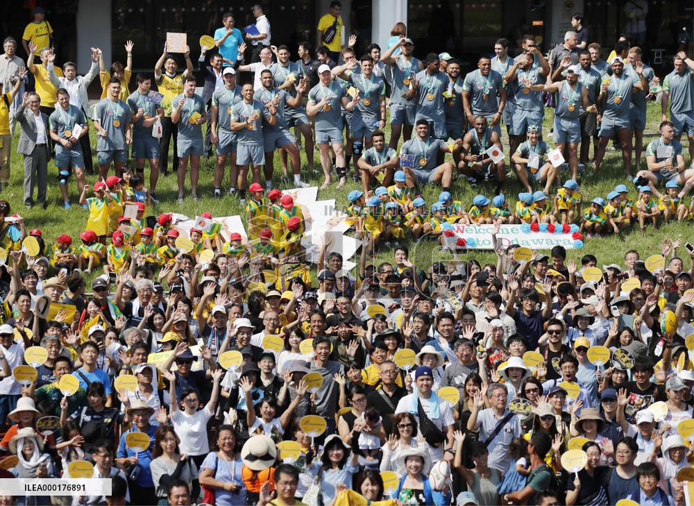Rugby: Australia's World Cup team in Japan