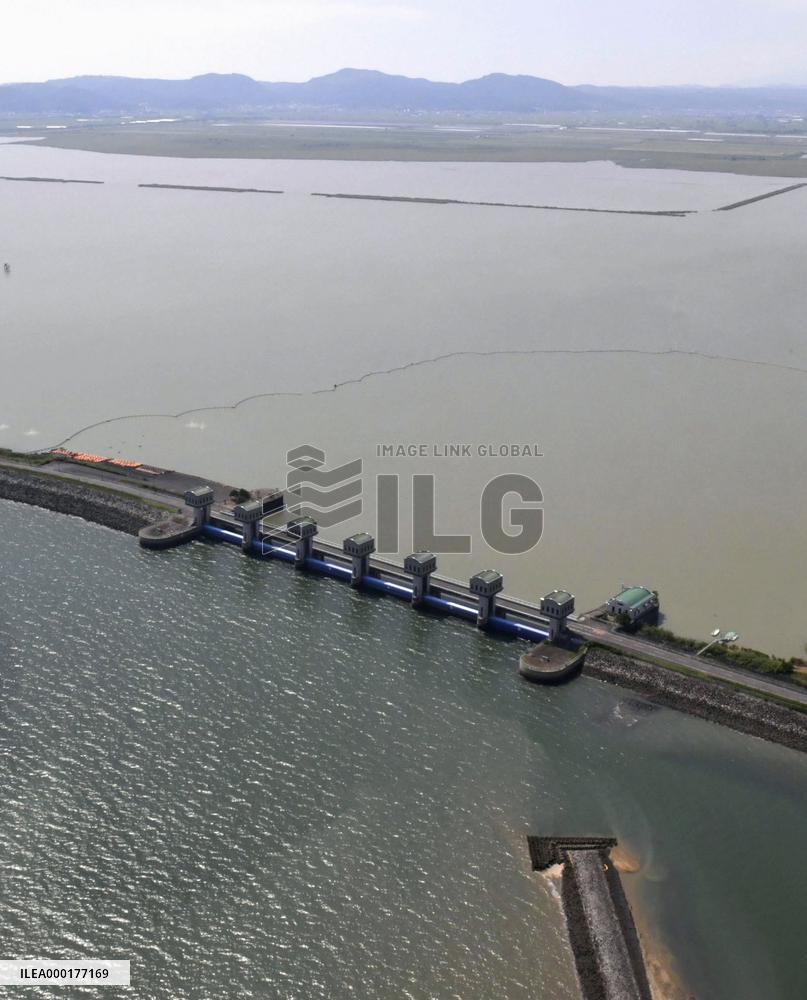 Floodgates at Isahaya Bay