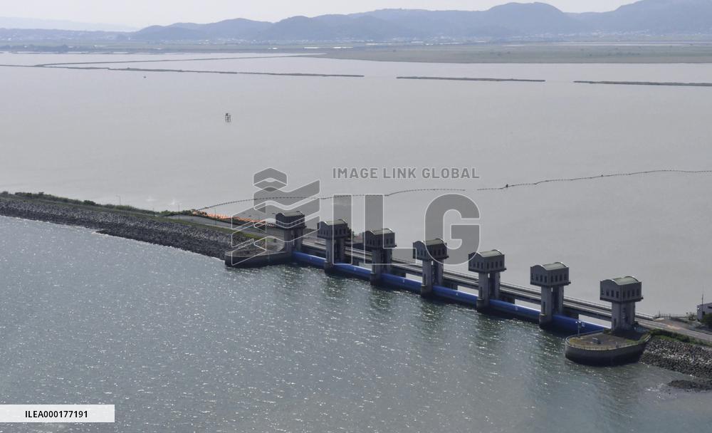 Floodgates at Isahaya Bay