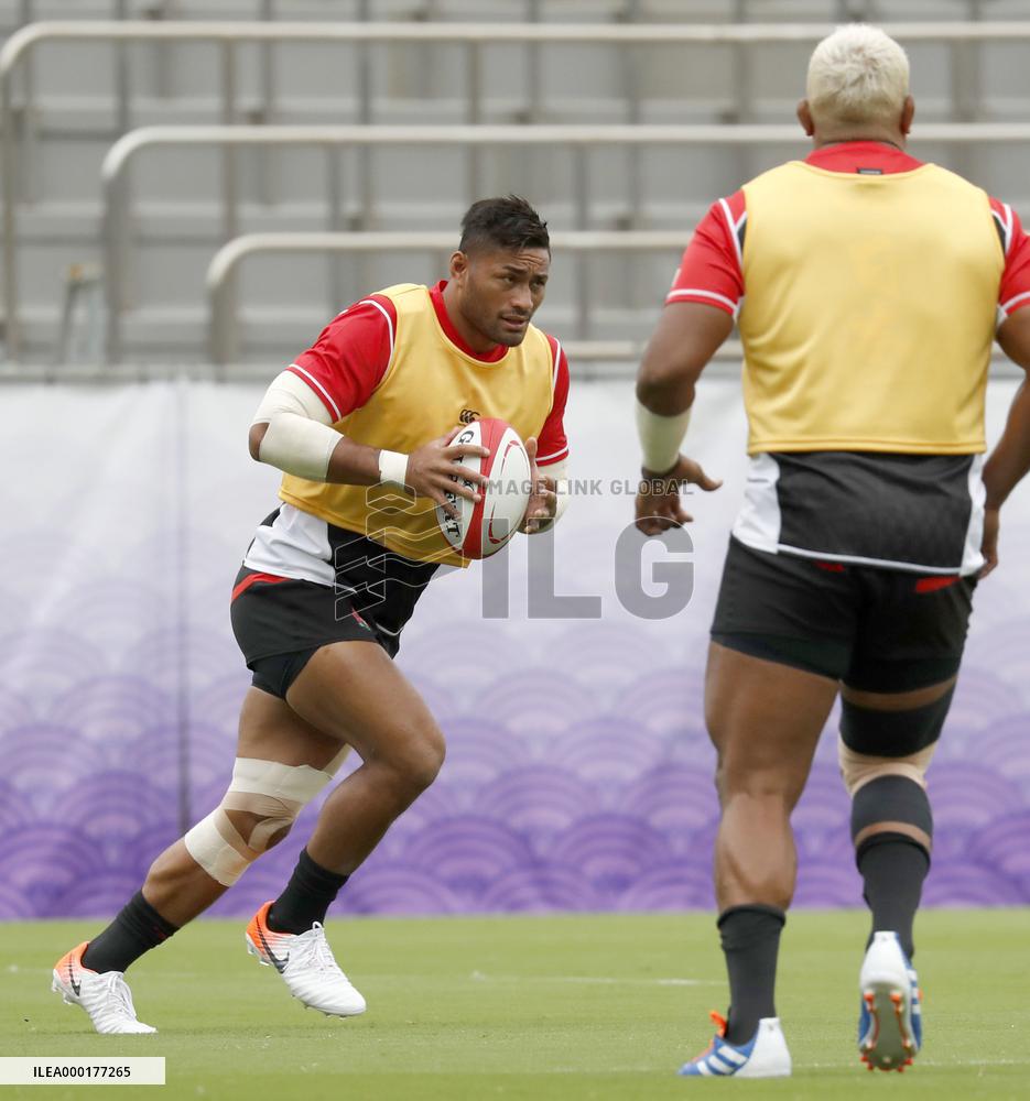 Rugby: Japanese team trains ahead of World Cup