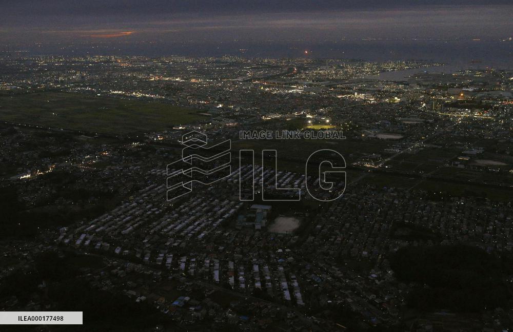 Aftermath of Typhoon Faxai