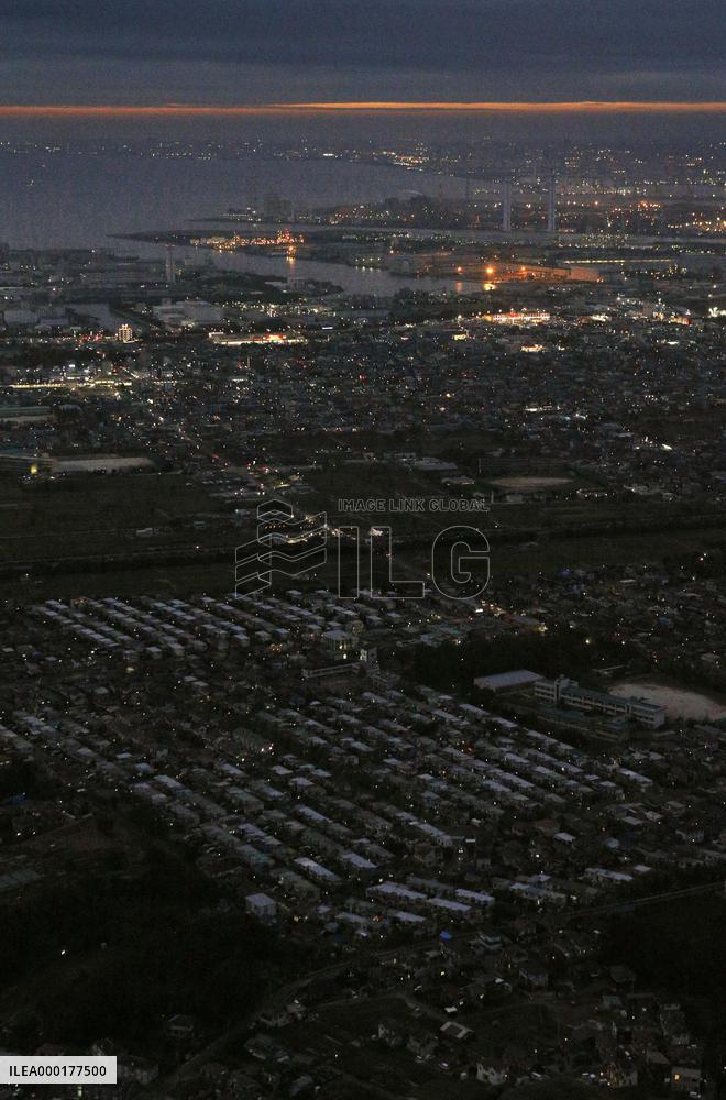 Aftermath of Typhoon Faxai