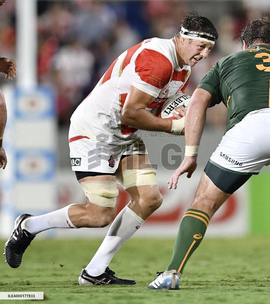 Japan rugby player Luke Thompson