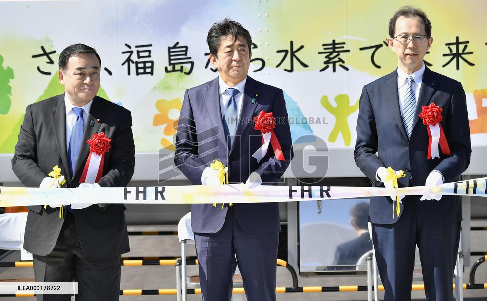 Abe in Fukushima ahead of quake-tsunami anniversary