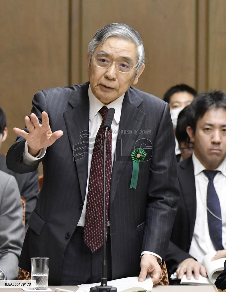 BOJ chief at parliament