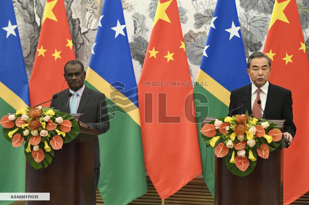 China establishes diplomatic ties with Solomon Islands