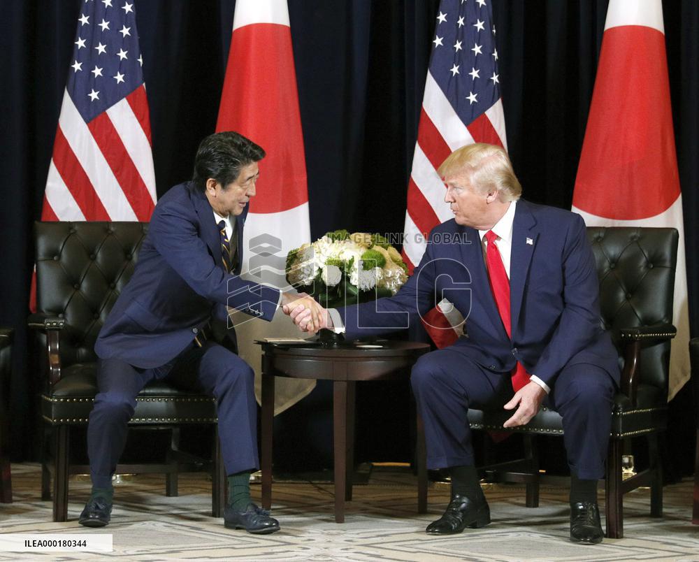 Abe-Trump talks in New York