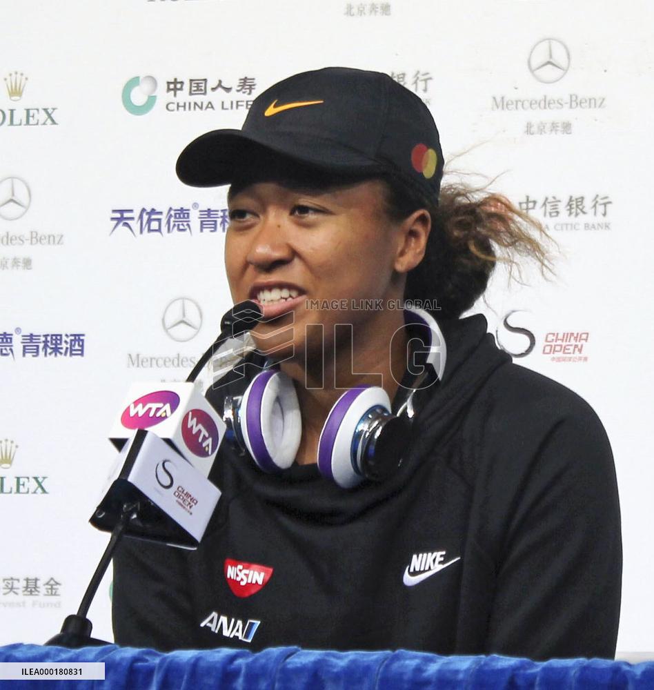 Tennis: Naomi Osaka ahead of China Open