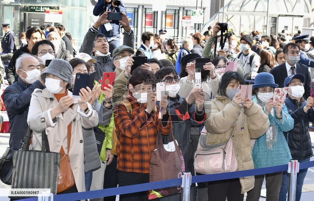 Tour of Olympic flame in Japan