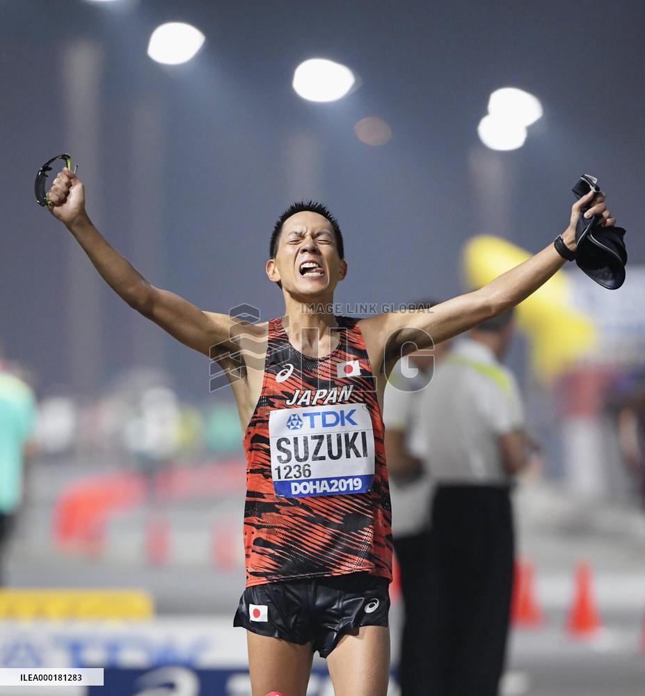 Athletics: Suzuki wins Japan's 1st race walk world title