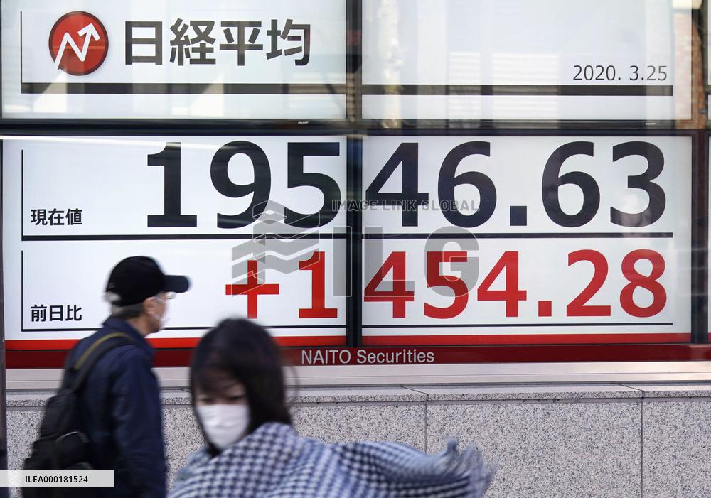 Tokyo stock market surge