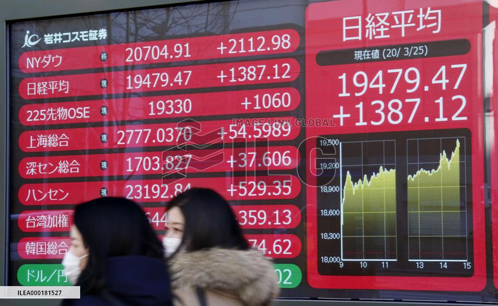 Tokyo stock market surge