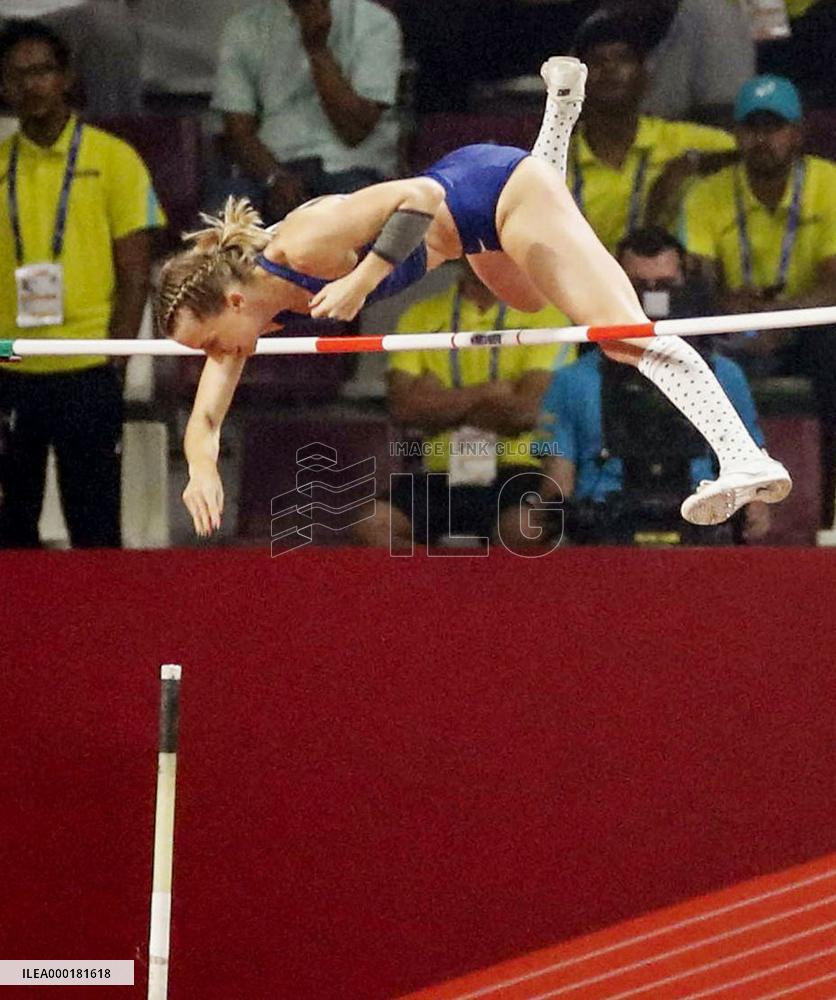 Athletics: women's pole vault at world c'ships