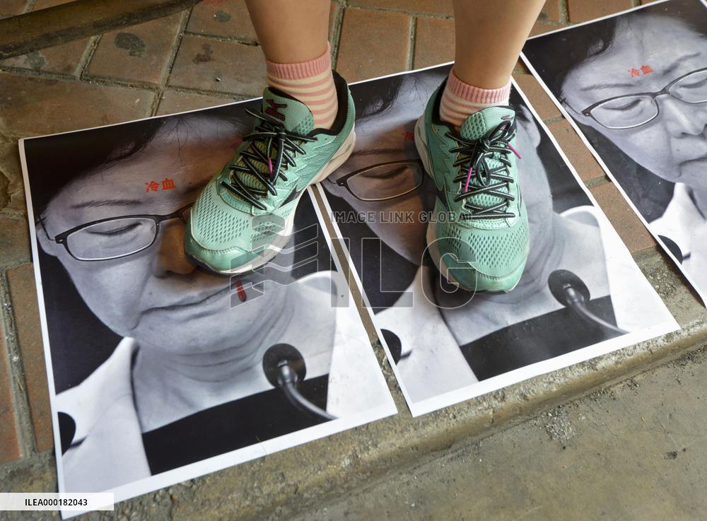 Hong Kong protest on China's National Day