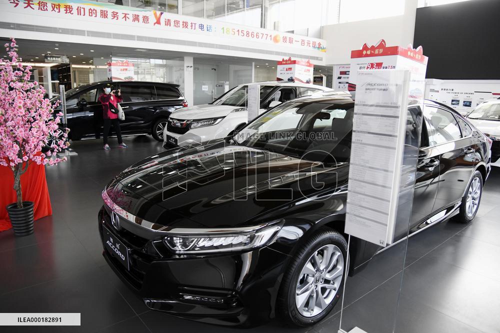 Honda car sales in China